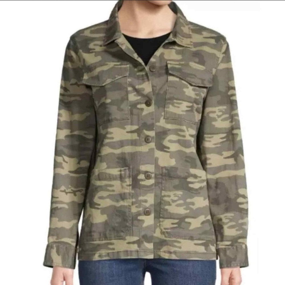 Sanctuary Green and Tan Jean Jacket